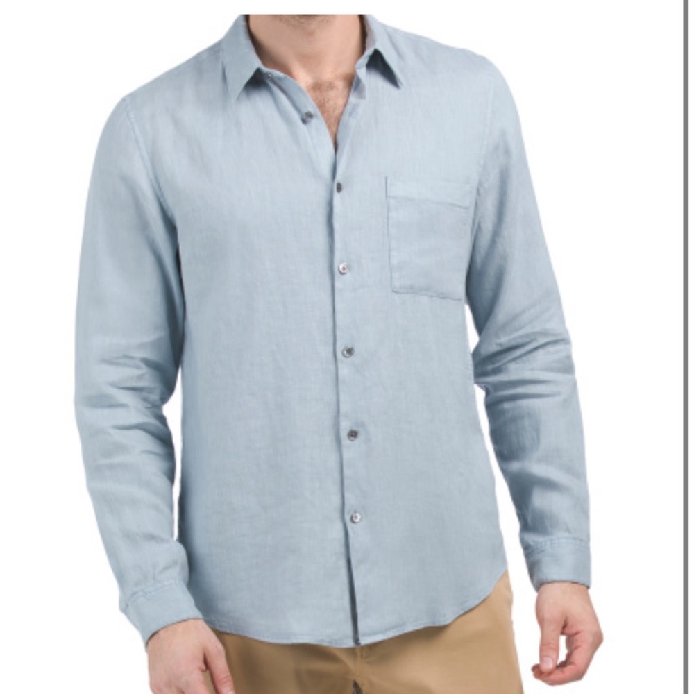 Theory Linen Long Sleeve Shirt
